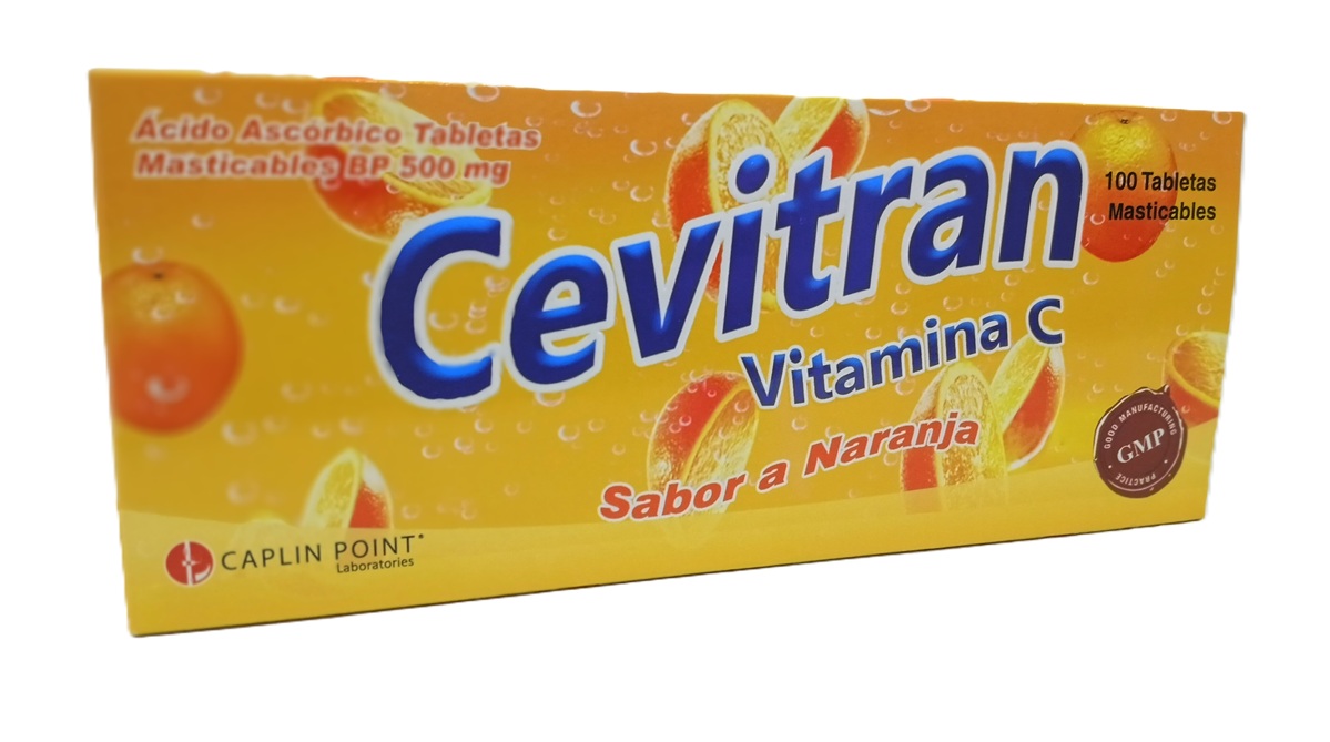 CEVITRAN NARANJA ACIDO ASC. TAB. 500MG C/100 CAPLIN