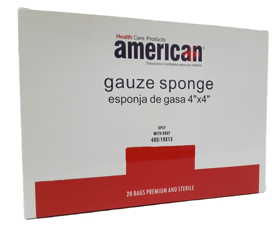ESPONJA DE GASA 4X4 6006 EN SOBRE CAJA/20 AMERICAN HOSPIFAR